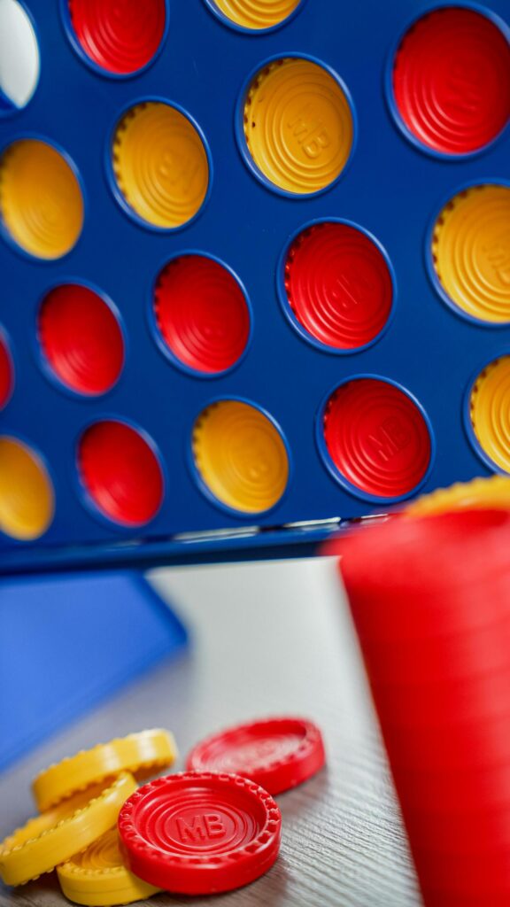 Connect Four Game Close-up Mobile Phone Wallpaper