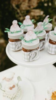Cute Lamb Themed Baby Shower Party Favors Phone Wallpaper