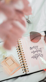 Every Moment Matters Manifestation and Law of Attraction Vision Board Wallpaper