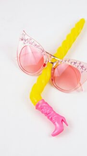 Funky Pink Sunglasses and Unicorn Horn Aesthetic Phone Wallpaper