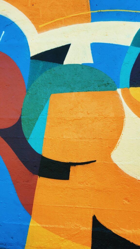Vibrant Abstract Geometric Art Colorful Phone Wallpaper