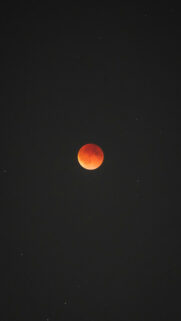Blood Moon Lunar Eclipse Spiritual Night Sky Phone Wallpaper