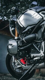 Close-up BMW R nineT Boxer Engine Sport Motorcycle Mobile Wallpaper