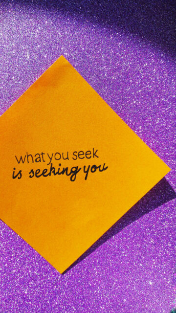 What You Seek Is Seeking You Aesthetic Rumi Quote Manifestation Wallpaper