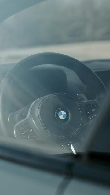 BMW M Sport Steering Wheel Interior Luxury Automotive Wallpaper