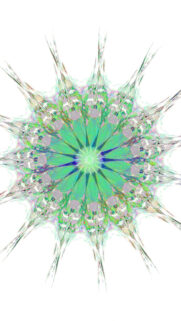 Radiant Green Mandala Energy Symbol for Spiritual Healing and Inner Peace Wallpaper