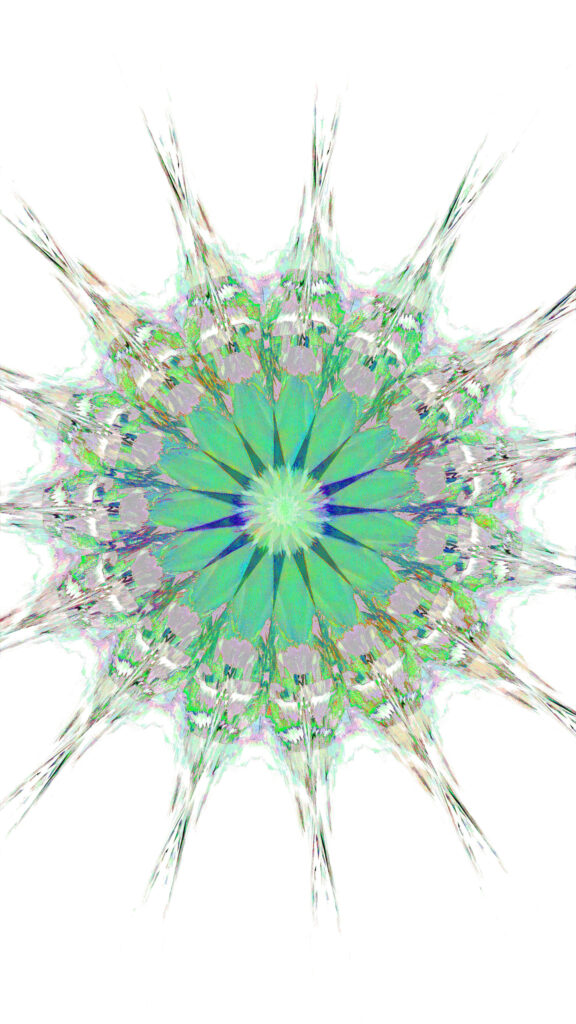 Radiant Green Mandala Energy Symbol for Spiritual Healing and Inner Peace Wallpaper