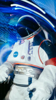Astronaut Cosmic Energy and Manifestation Celestial Space Wallpaper