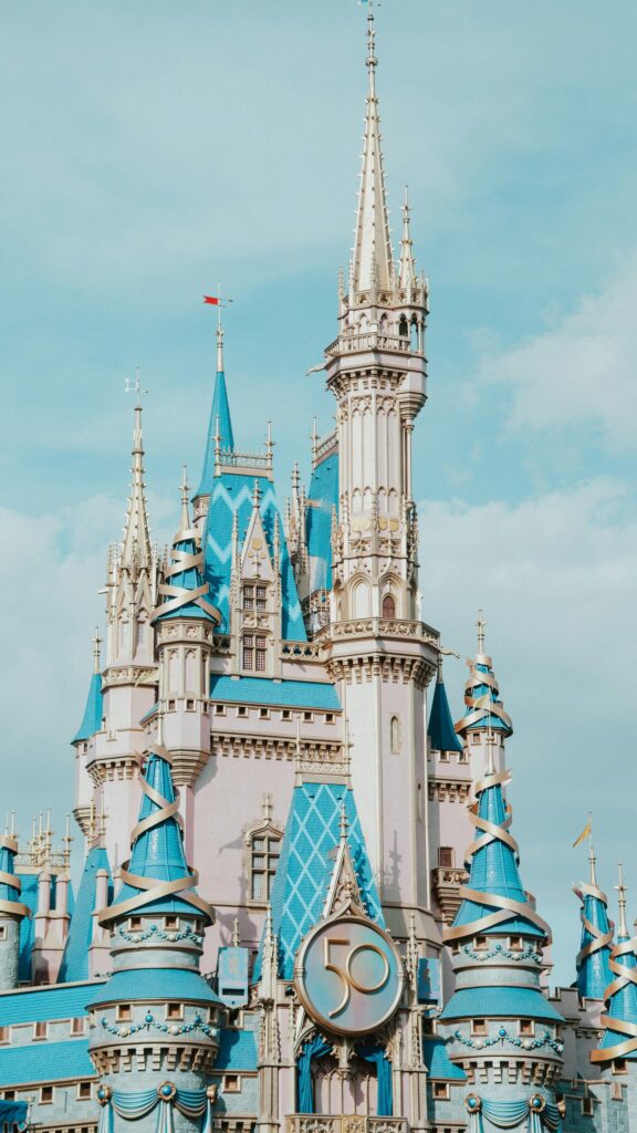 Magical Cinderella Castle 50th Anniversary Disney Mobile Wallpaper