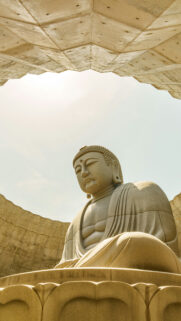 Zen Buddha Meditation Spiritual Peace and Mindfulness Phone Wallpaper