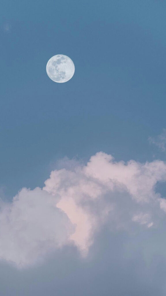 Full Moon Spiritual Energy Ritual and Manifestation Aesthetic Wallpaper