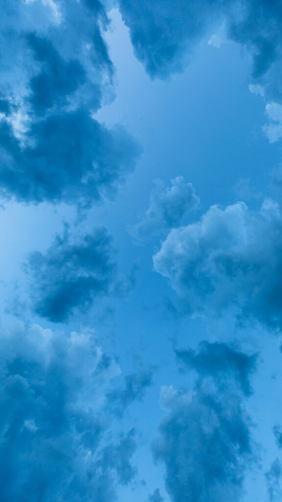 Celestial Blue Sky Spiritual Energy Aesthetic Background Wallpaper