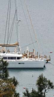 Luxury Catamaran Yacht Manifestation for Abundance and Travel Success Wallpaper