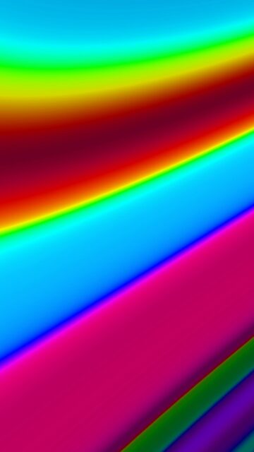 Vibrant Rainbow Gradient Abstract Art Mobile Wallpaper
