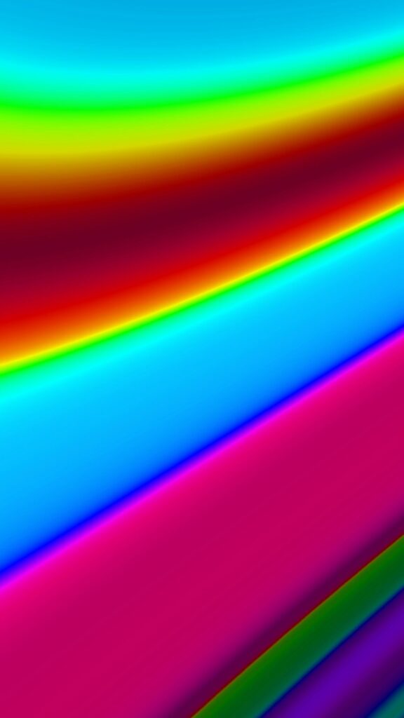 Vibrant Rainbow Gradient Abstract Art Mobile Wallpaper