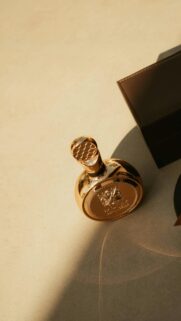 Luxury Gold Perfume Bottle Aesthetic Smartphone Wallpaper