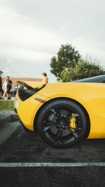 Stunning Yellow McLaren 720S Supercar Mobile Wallpaper