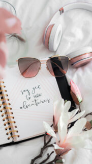 Say Yes to New Adventures: Manifestation Vision Board Aesthetic Wallpaper