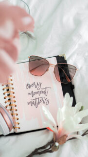 Every Moment Matters Aesthetic Manifestation Vision Board Wallpaper