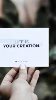 Life is Your Creation Manifestation Affirmation for Law of Attraction Wallpaper