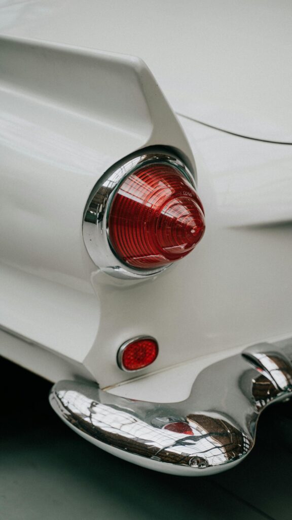 Vintage Classic Car Tail Light Macro Automotive Aesthetic Wallpaper