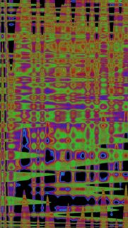 Vibrant Neon Psychedelic Glitch Art Digital Pattern Mobile Wallpaper
