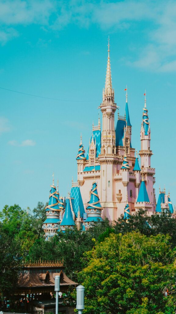 Cinderella Castle at Magic Kingdom Disney World Mobile Wallpaper