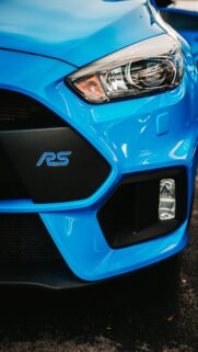 Stunning Ford Focus RS Front Bumper Close-Up Mobile Wallpaper