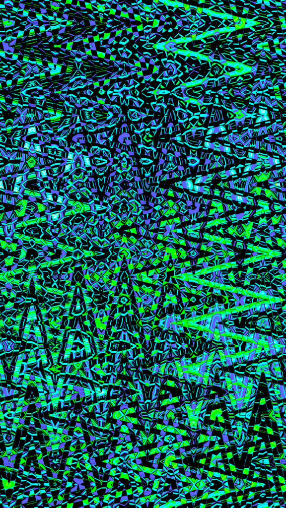 Neon Geometric Mandala Energy Field Spiritual Phone Wallpaper