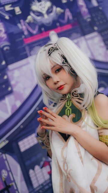 Nahida Genshin Impact Cosplay Portrait Mobile Phone Wallpaper