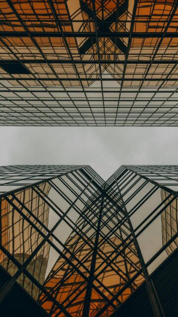 Abstract Skyscraper Architecture Reflection Phone Wallpaper