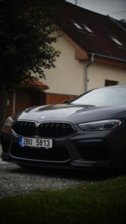 Dark Grey BMW M8 Luxury Sports Car Mobile Phone Wallpaper