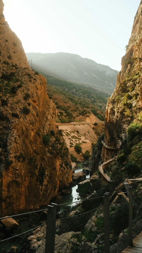 Breathtaking El Caminito del Rey Gorge Canyon Scenic Mobile Wallpaper