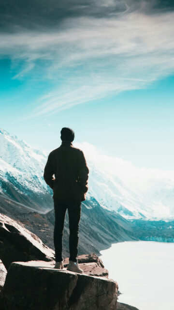 Mountain Peak Success Mindset Vision Board Manifestation Wallpaper