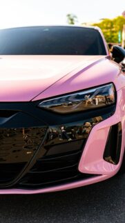 Stunning Pink Audi e-tron GT Luxury Sports Car Mobile Wallpaper