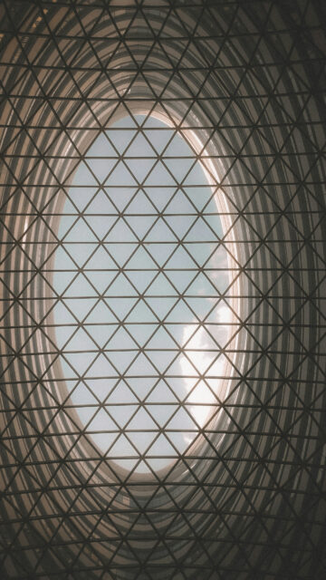 Sacred Geometry Celestial Dome Abstract Pattern Aesthetic Phone Wallpaper