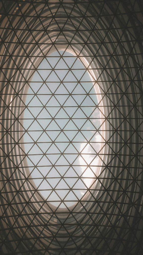 Sacred Geometry Celestial Dome Abstract Pattern Aesthetic Phone Wallpaper