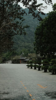 Zen Temple Courtyard Meditation Energy Spiritual Peace Wallpaper