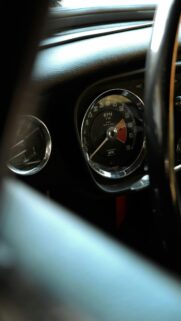 Vintage Classic Car Dashboard Interior Detail Phone Wallpaper