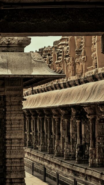 Ancient Stone Temple Architecture Historical Monument Mobile Wallpaper
