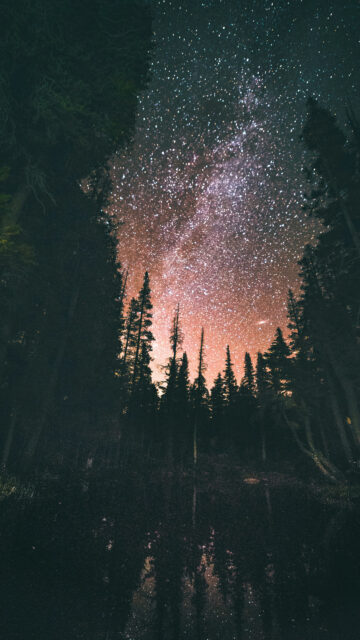 Celestial Milky Way and Starry Night Sky Spiritual Energy Aesthetic Wallpaper