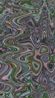 Abstract Psychedelic Swirls and Liquid Marble Rainbow Art Wallpaper