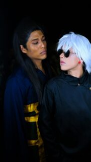Jujutsu Kaisen Gojo and Geto Cosplay Aesthetic Phone Wallpaper
