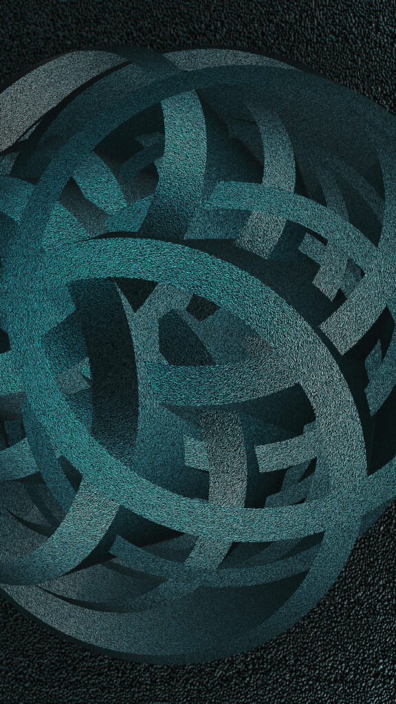 Sacred Geometry Intertwined Circles Spiritual Energy Art Wallpaper
