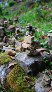 Zen Stone Stacking Meditation and Grounding Energy Wallpaper