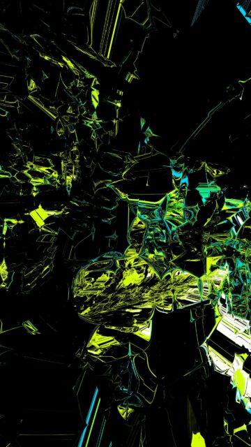 Neon Abstract Liquid Energy Mobile Phone Wallpaper