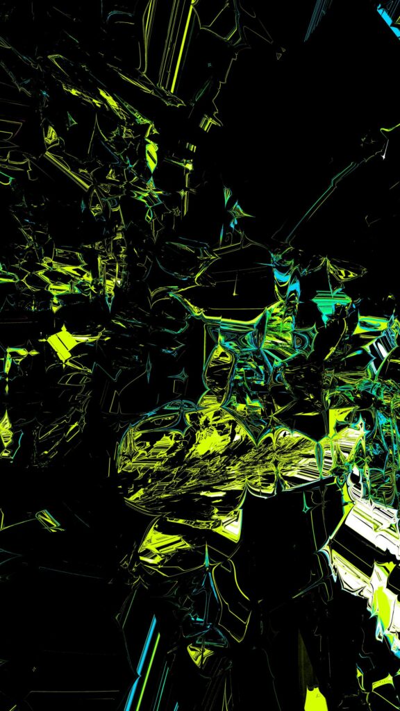 Neon Abstract Liquid Energy Mobile Phone Wallpaper