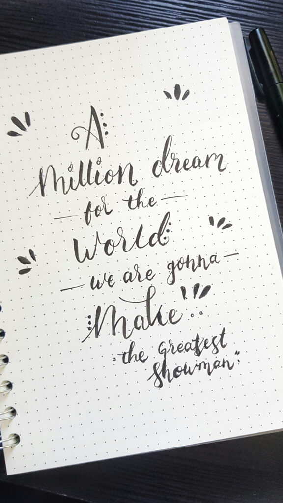 A Million Dreams Manifestation Quote Aesthetic for Law of Attraction Wallpaper