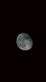 Waning Gibbous Moon Phase Spiritual Energy and Celestial Night Sky Wallpaper