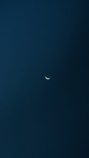 Waxing Crescent Moon Celestial Energy High Resolution Phone Wallpaper